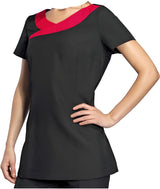 IBEX Beauty Cross Neck Tunics Spa Salon Beautician Tunic Nail Massage Therapist Health Work Uniform