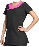 IBEX Beauty Cross Neck Tunics Spa Salon Beautician Tunic Nail Massage Therapist Health Work Uniform