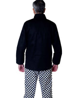 IBEX Men’s Chef Jacket Full Sleeves – Professional Chefs Coat for Restaurant, Kitchen, Caterers & Bakers – Double Breasted Chef Uniform – White/Black (XXS-5XL)