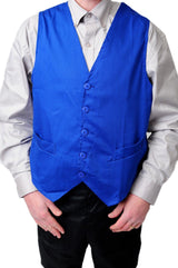 Black Pepper Mens Hospitality Style Plain Waist Coat for Waiters, Bar Staff, Fancy Dress Party