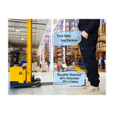 Roadmaster S3 Men's Hard Wearing Cargo Combat Builders Warehouse Workwear Trouser (Black/Navy)