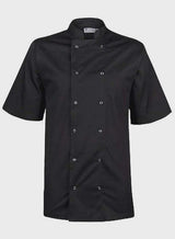 Ten Embroidered Black or White Chef Coats Chef Jackets mixed size colour of your choice.