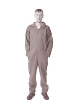 IBEX Mens Factory Workers Coveralls Polycotton Boiler Suit for Garage Workers, Mechanic, Garden Cleaning Job Work Uniform Overalls with Multi Pocket and Elasticated Waist Khaki