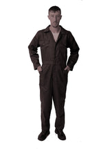 IBEX Mens Factory Workers Coveralls Polycotton Boiler Suit for Garage Workers, Mechanic, Garden Cleaning Job Work Uniform Overalls with Multi Pocket and Elasticated Waist Khaki