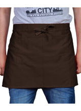Black Pepper Mens Polycotton Short Waist Apron, Professional Home Kitchen Apron for Chefs, Waiters, Cooks, Catering, Bar Staff