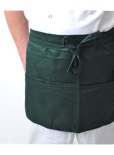 Black Pepper Mens Polycotton Short Waist Apron, Professional Home Kitchen Apron for Chefs, Waiters, Cooks, Catering, Bar Staff