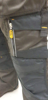 Ibex E4 Multi Pockets Mens Safety Work Trouser Workwear Cargo Pants with Knee Pad Pockets, Work Utility and Safety Trousers, Available in Black and Grey Colours, Sizes 28-50