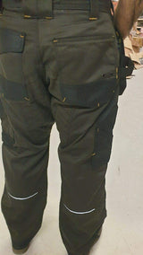 Ibex E4 Multi Pockets Mens Safety Work Trouser Workwear Cargo Pants with Knee Pad Pockets, Work Utility and Safety Trousers, Available in Black and Grey Colours, Sizes 28-50