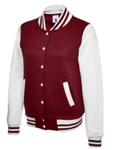 Uneek UC526 300GSM Unisex Polyester Cotton Ladies Varsity Jacket