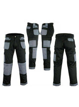 IBEX Multi Pockets Men's Combat Cargo Work Trousers with Knee Pad Pockets, Available in Beige/Khaki and Black Colours