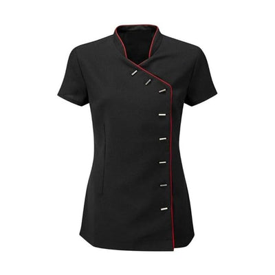 IBEX Beauty Piping Style Tunics Spa Salon Beautician Tunic Nail Massage Therapist Health Work Uniform
