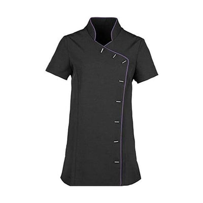 IBEX Beauty Piping Style Tunics Spa Salon Beautician Tunic Nail Massage Therapist Health Work Uniform