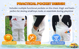 Ibex Boys Girls Bib and Brace Dungarees Children Play Suits