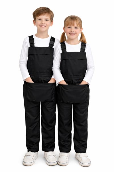 Ibex Boys Girls Bib and Brace Dungarees Children Play Suits