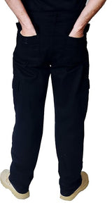 IBEX S4 Men’s Multi-Pocket Cargo Work Trousers – Heavy Duty Polyester Cotton Blend, Durable Builders Combat Pants with 6 Pockets (Black/Navy, Sizes 28–52, Short/Regular/Long)