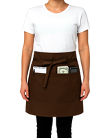Black Pepper Mens Polycotton Short Waist Apron, Professional Home Kitchen Apron for Chefs, Waiters, Cooks, Catering, Bar Staff