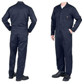 IBEX Men's Unisex C2 Dark Navy Boiler Suit Navy Coverall Overalls for College Student Workshop