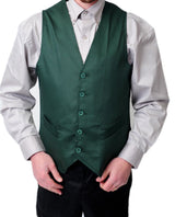 Black Pepper Mens Hospitality Style Plain Waist Coat for Waiters, Bar Staff, Fancy Dress Party