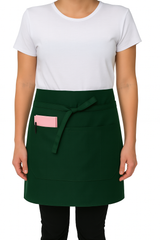 Black Pepper Mens Polycotton Short Waist Apron, Professional Home Kitchen Apron for Chefs, Waiters, Cooks, Catering, Bar Staff