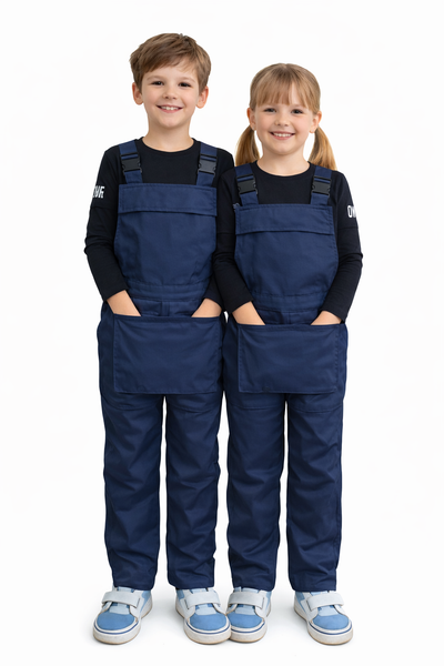 Ibex Boys Girls Bib and Brace Dungarees Children Play Suits