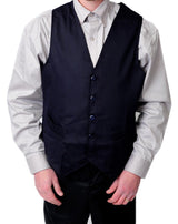 Black Pepper Mens Hospitality Style Plain Waist Coat for Waiters, Bar Staff, Fancy Dress Party