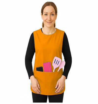 Black Pepper Unisex Plain Tabbard Apron for Waiters, Catering, Laundry, Cleaners