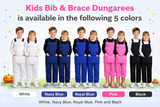 Ibex Boys Girls Bib and Brace Dungarees Children Play Suits