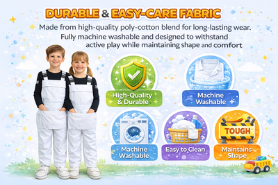 Ibex Boys Girls Bib and Brace Dungarees Children Play Suits