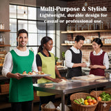 Black Pepper Unisex Plain Tabbard Apron for Waiters, Catering, Laundry, Cleaners