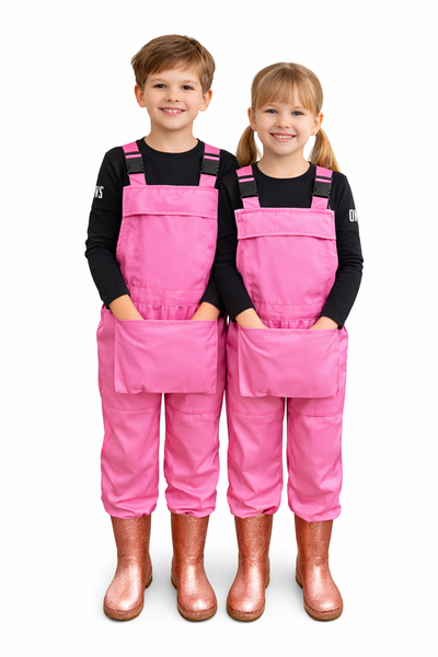 Ibex Boys Girls Bib and Brace Dungarees Children Play Suits