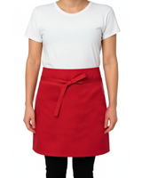 Black Pepper Mens Polycotton Short Waist Apron, Professional Home Kitchen Apron for Chefs, Waiters, Cooks, Catering, Bar Staff