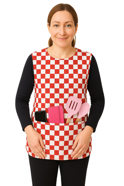 Black Pepper Unisex Plain Tabbard Apron for Waiters, Catering, Laundry, Cleaners