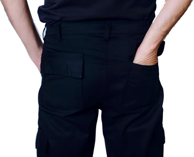 Roadmaster S3 Men's Hard Wearing Cargo Combat Builders Warehouse Workwear Trouser (Black/Navy)