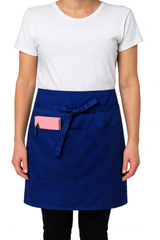 Black Pepper Mens Polycotton Short Waist Apron, Professional Home Kitchen Apron for Chefs, Waiters, Cooks, Catering, Bar Staff