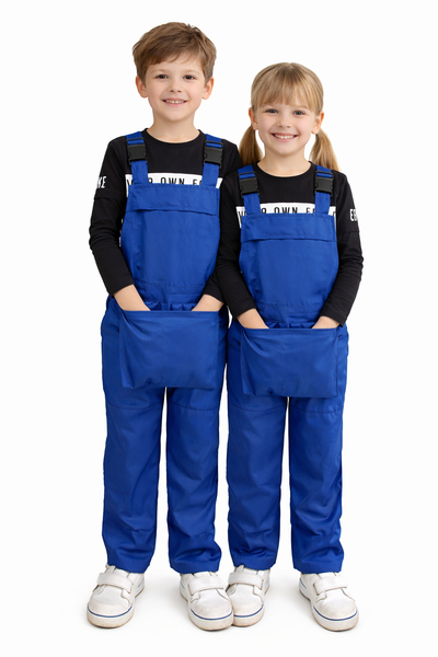Ibex Boys Girls Bib and Brace Dungarees Children Play Suits