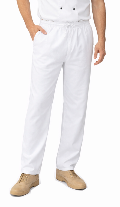 IBEX Chef Trousers for Men & Women – Unisex Chefs Trousers with Drawstring, Lightweight Poly-Cotton Professional Kitchen Pants (XS–5XL)