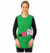 Black Pepper Unisex Plain Tabbard Apron for Waiters, Catering, Laundry, Cleaners