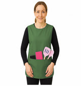 Black Pepper Unisex Plain Tabbard Apron for Waiters, Catering, Laundry, Cleaners