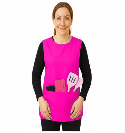 Black Pepper Unisex Plain Tabbard Apron for Waiters, Catering, Laundry, Cleaners