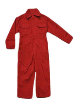 Polycotton Unisex-Children Boilersuit Overalls Coverall, Size 34, Red