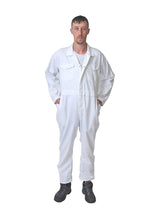 Road Master Men's Poly Cotton Coverall Overalls Painters Suit Decorators Mechanic Workwear (X-Small, White)
