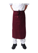 Black Pepper Mens Polycotton Long Waist Apron, Professional Home Kitchen Apron for Chefs, Waiters, Cooks, Catering, Bar Staff