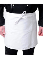 Black Pepper Mens Polycotton Short Waist Apron, Professional Home Kitchen Apron for Chefs, Waiters, Cooks, Catering, Bar Staff