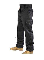 Roadmaster S3 Men's Hard Wearing Cargo Combat Builders Warehouse Workwear Trouser (Black/Navy)