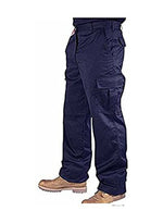 Roadmaster S3 Men's Hard Wearing Cargo Combat Builders Warehouse Workwear Trouser (Black/Navy)