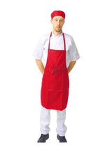 Black Pepper Mens Polycotton Halter Neck Bib Apron with Pocket for Chefs, Waiters, Restaurants