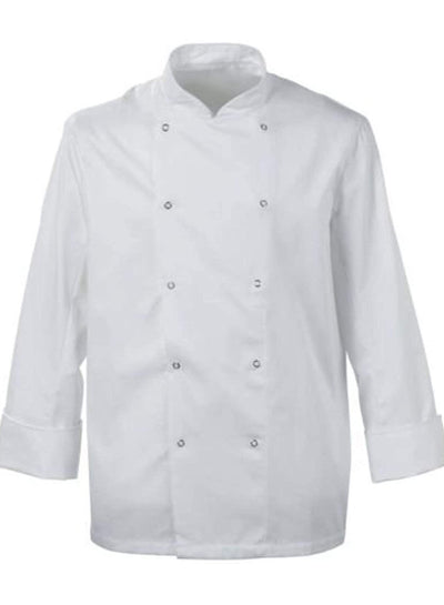 Black Pepper Mens Poly Cotton Chef Coat/Full Sleeves Chef Jackets for Waiters, Cooks, Restaurant Staff