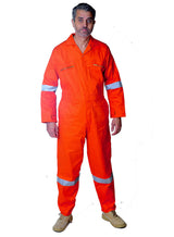 GRS Men's Reflective Tape Boiler Suit Zip Pocket Safety Workwear Coverall Overalls