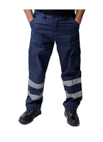 Hi Viz Navy Work Wear Cargo Trousers Pants Railway Highway Trousers