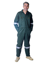 GRS Men's Reflective Tape Boiler Suit Zip Pocket Safety Workwear Coverall Overalls